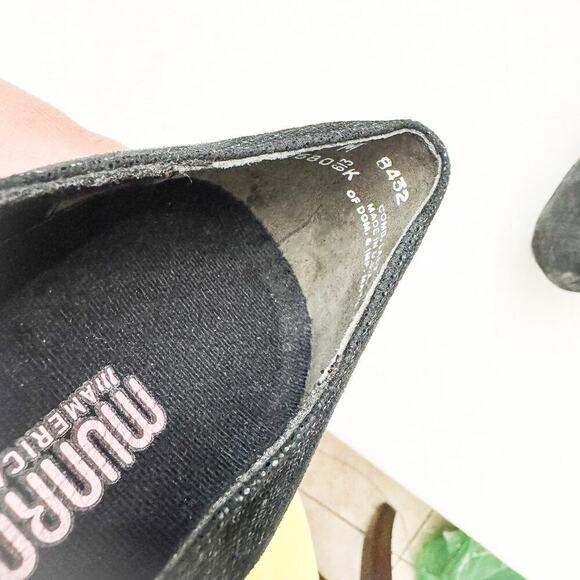 Munro Black Leather Mary Jane Wedge Rubber Sole Comfort Shoes Size 8 - Picture 5 of 8